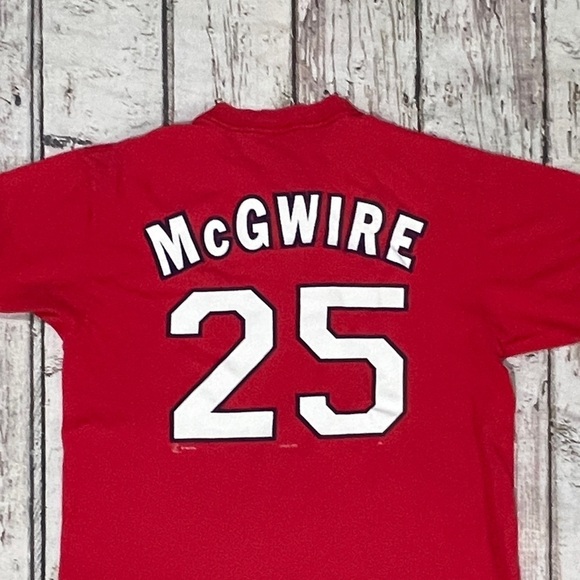 Vintage 90s Mark McGwire St. Louis Cardinals MLB Baseball Sports 1990s Tshirt - Picture 4 of 6